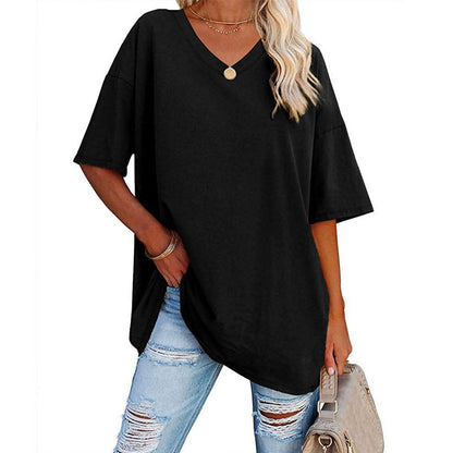 🌷2025 Limited Sale 50% Off🌷Ladies V-Neck T-Shirt🚀Buy 2 Free shipping🚀
