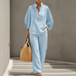 🎁2026 New Arrivals 50% OFF💥Women's Stand-Up Collar Top & Wide-Leg Pants Set