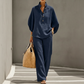 🎁2026 New Arrivals 50% OFF💥Women's Stand-Up Collar Top & Wide-Leg Pants Set
