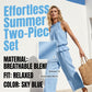 Women's Sleeveless Smocked Neck Top & Pants Set
