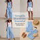 Women's Sleeveless Smocked Neck Top & Pants Set