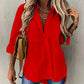 Women’s Long Sleeve Solid Color Shirt
