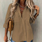 Women’s Long Sleeve Solid Color Shirt