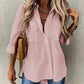 Women’s Long Sleeve Solid Color Shirt
