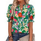 👚 50% OFF NOW! 🌸 Women's Summer Floral Top with Puff Sleeves – Lightweight & breathable – Romantic design, perfect for brunch or garden parties – easy and chic 💃