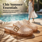 👡 50% OFF NOW! ✨ Women's Casual Glitter Slide Sandals – Sparkly & cushioned – Lightweight, perfect for beach or casual days – easy slip-on glamour 🌸